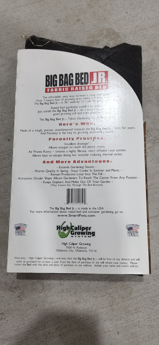 Big Bag Bed Fabric raised bed DFW Organic Growing